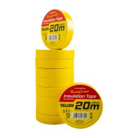 (image for) 0.20mmx18mmx20m Yellow Insulation Tape