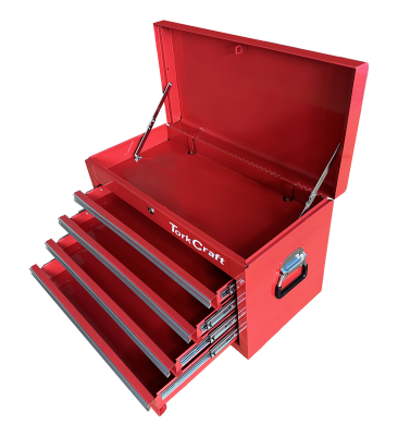 (image for) Tork Craft Empty 4-Drawer Top Tool Box with Top Tray 660 x 310 x 380mm TCTB002