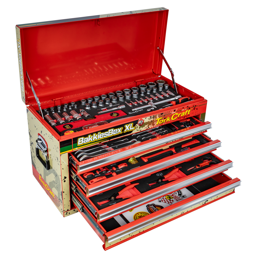 (image for) Tork Craft BakkiesBox XL Limited Edition 254-Piece 4-Drawer Pro Box Tool Set TCTB254LTD