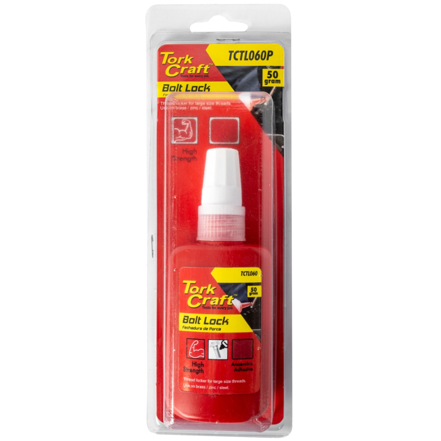 (image for) Bolt Lock High Strength For Large Sized Threads - Red - 50g (carded)