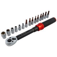 (image for) Torque Wrench 1/4' Sockets & Bit Set 16pc