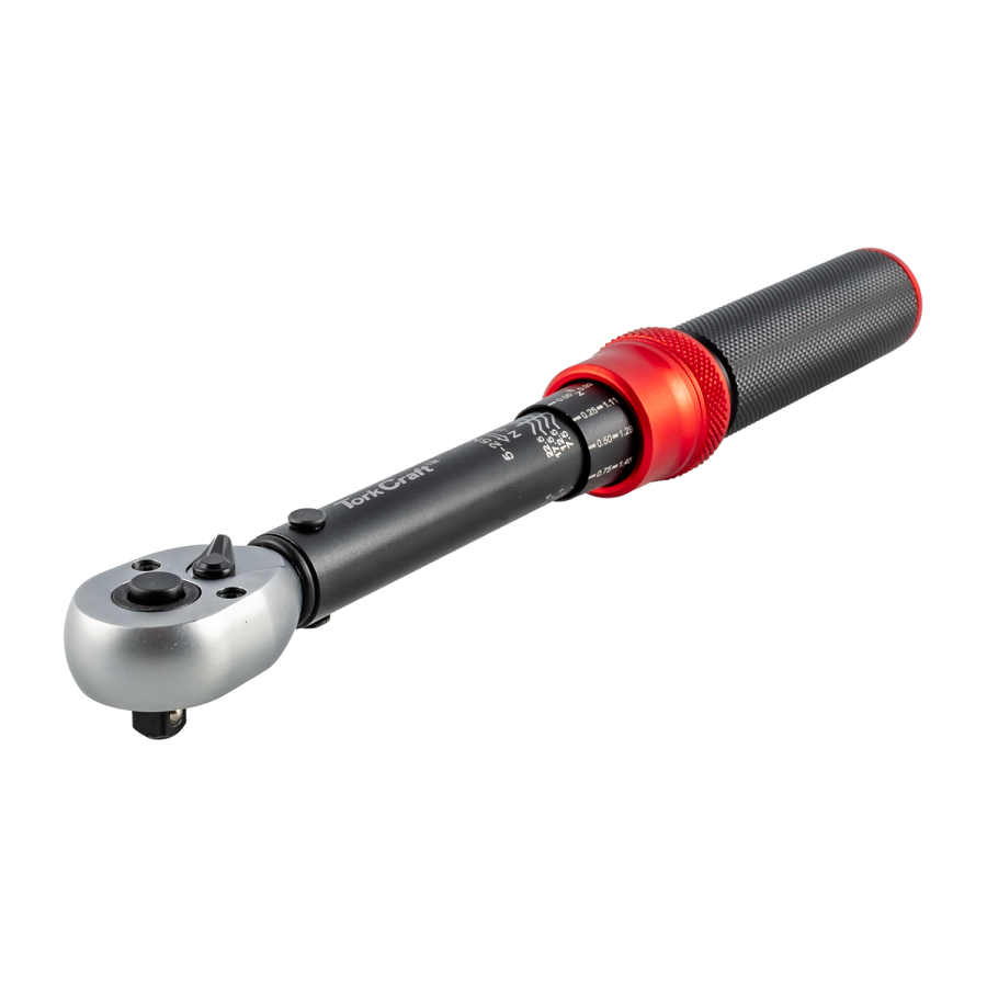 (image for) Tork Craft Mechanical Torque Wrench 1/4' Drive 5-25Nm TCTQ1425-01