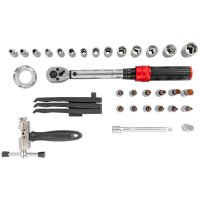 (image for) Tork Craft 34 Piece Bike Repair Torque Wrench Set 5-25Nm 1/4' Drive TCTQGM732