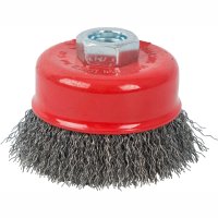 (image for) Wire Cup Brush Crimped Plain 100mmxm14 Bulk