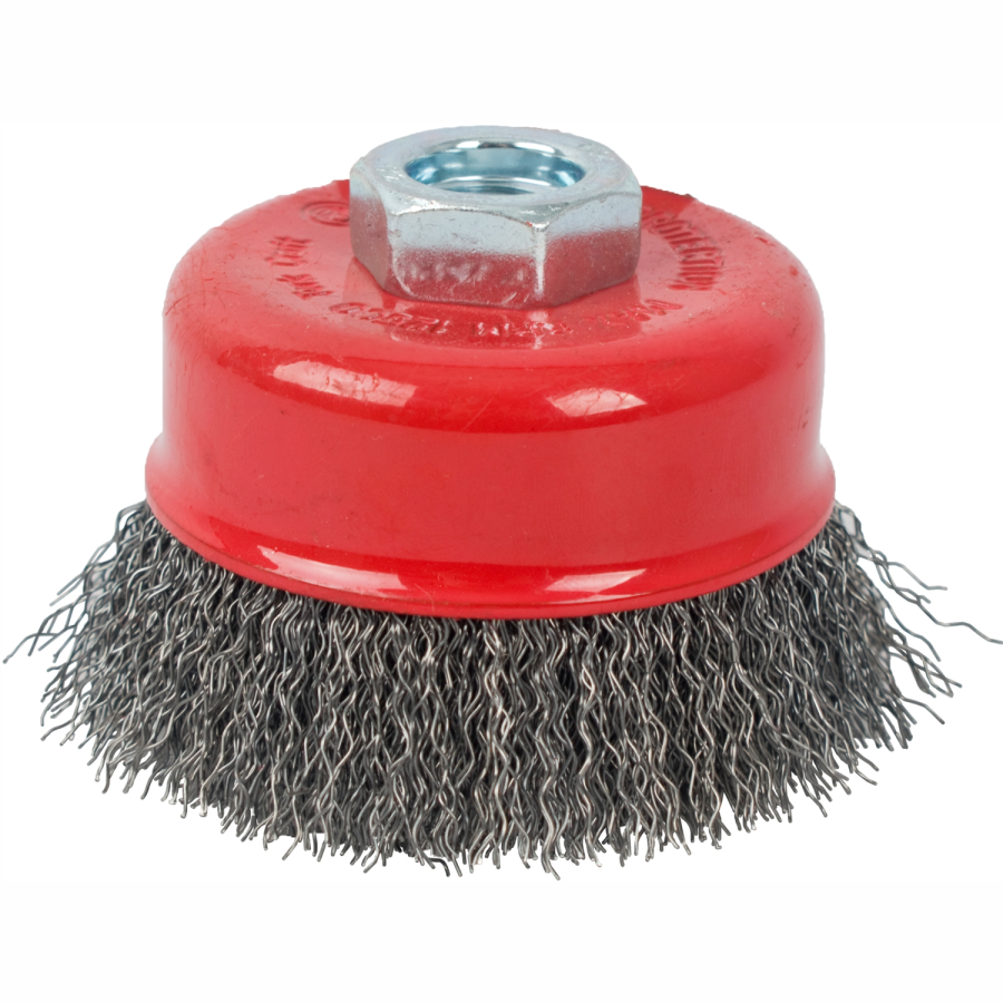(image for) Wire Cup Brush Crimped Plain 100mmxm14 Bulk