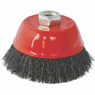 (image for) Wire Cup Brush Crimped Plain 100mmxm14 Blister