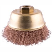 Wire Cup Brush Non Sparking Crimped Wire 100mmxm14 Bulk (image for) Wire Cup Brush Non Sparking Crimped Wire 100mmxm14 Bulk