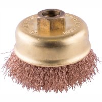 Wire Cup Brush Non Sparking Crimped 60mmxm14 Bulk (image for) Wire Cup Brush Non Sparking Crimped 60mmxm14 Bulk