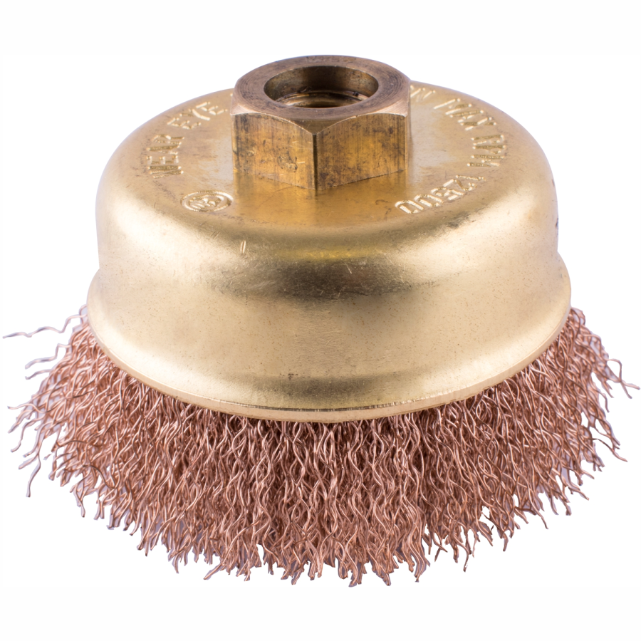 (image for) Wire Cup Brush Non Sparking Crimped 60mmxm14 Bulk