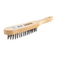 Wire Hand Scratch Brush Wood Handle (image for) Wire Hand Scratch Brush Wood Handle