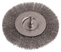 (image for) Wire Wheel Brush 100mm 6mm Shaft Stainless Steel