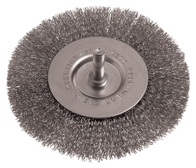 (image for) Wire Wheel Brush 100mm 6mm Shaft Stainless Steel