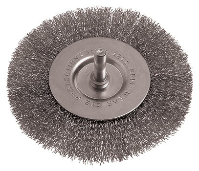 (image for) Wire Wheel Brush 100mm 6mm Shaft Stainless Steel