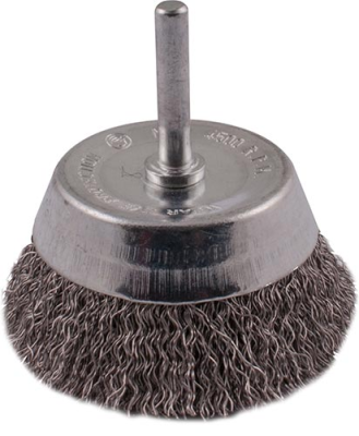 (image for) Wire Cup Brush 63mm 6mm Shaft Stainless Steel
