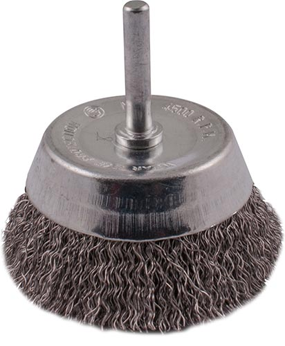 (image for) Wire Cup Brush 63mm 6mm Shaft Stainless Steel