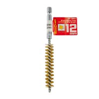 (image for) Tube Brush 12mm X 120mm Brass Wire 6,35mm Hex Shank
