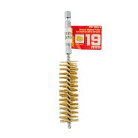 (image for) Tube Brush 19mm X 120mm Brass Wire 6,35mm Hex Shank