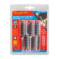 (image for) Tube Brush 6pc Set Stainless Steel 6,35mm Hex Shank