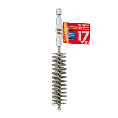 (image for) Tube Brush 17mm X 120mm Stainless Steel 6,35mm Hex Shank