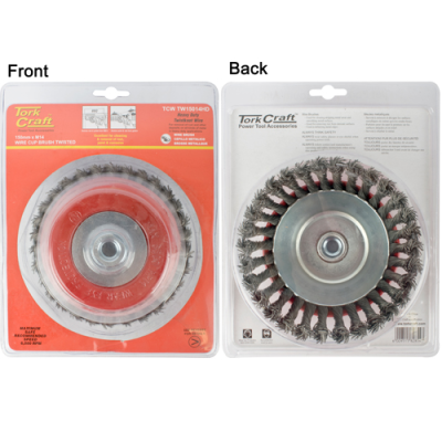 (image for) Wire Cup Brush Twisted 150mm X M14 With 0.80mm Wire Heavy Duty