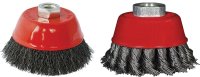 Wire Cup Brush 75mm X M14 Crimped & Knotted Set 2pce For115 Angle Gri (image for) Wire Cup Brush 75mm X M14 Crimped & Knotted Set 2pce For115 Angle Gri