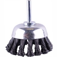 (image for) Wire Cup Brush Twisted Plain 65mm X 6mm Shaft Blister