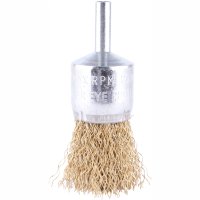 Wire End Brush High Speed 24mm X 6mm Shaft (image for) Wire End Brush High Speed 24mm X 6mm Shaft