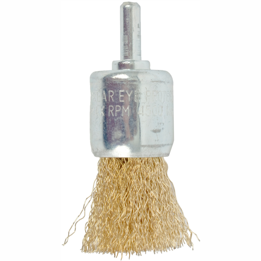 (image for) Wire End Brush 24mm X 6mm Shaft Blister
