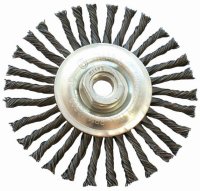 Wire Wheel Brush Single Section Twisted Plain 115mmxm14 Blister (image for) Wire Wheel Brush Single Section Twisted Plain 115mmxm14 Blister
