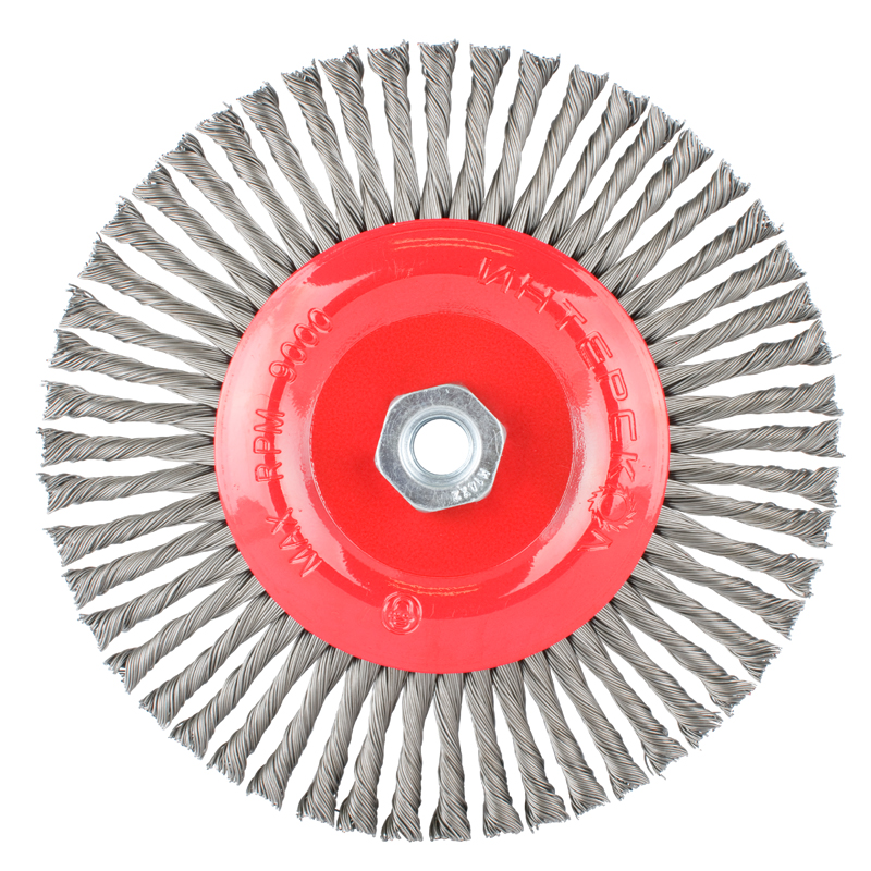 (image for) Wire Wheel Brush Single Section Twisted Stinger 175mmxm14 Blister
