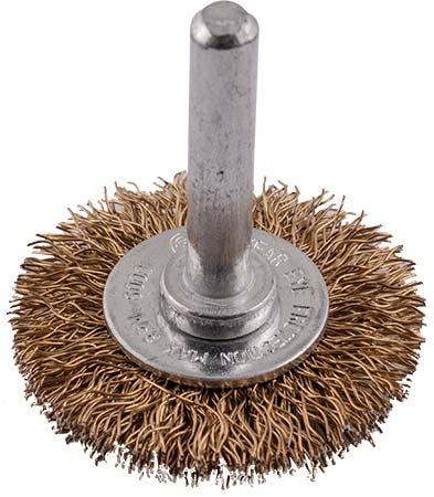 (image for) Wire Wheel Brush 38mm X 6mm Shaft Blister