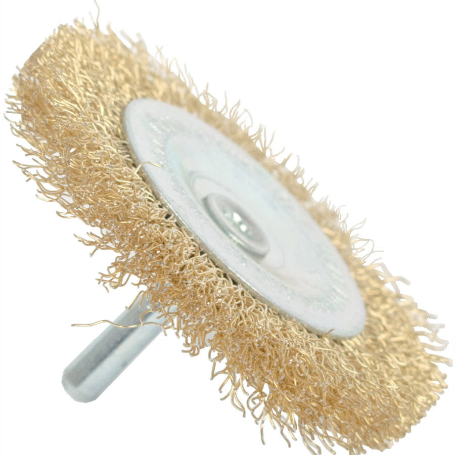 (image for) Wire Wheel Brush 75mm X 6mm Shaft Blister
