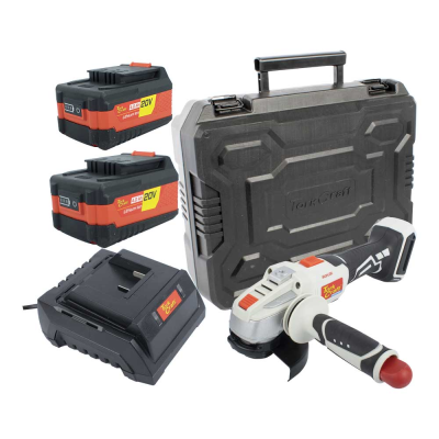 (image for) Angle Grinder 20v 115mm C/w Std. Charg. & 2 X 4.0ah Batteries