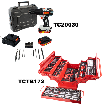 (image for) Imp Drill Driver 20v 13mm & Cantilever Tool Box 172pc Combo