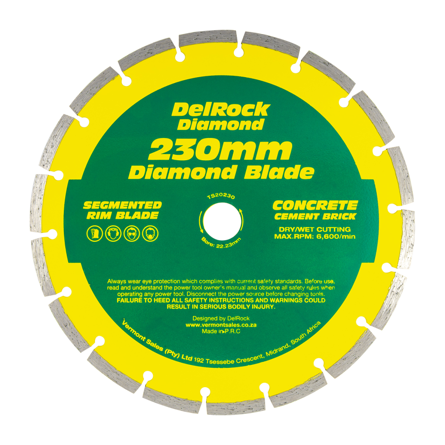 (image for) Diamond Blade 230mm Segmented Delrock