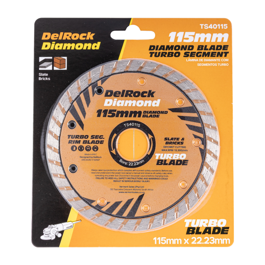 (image for) Diamond Blade 115mm Turbo Delrock