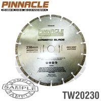 (image for) Diamond Blade Segmented 230mm Pinnacle Brand
