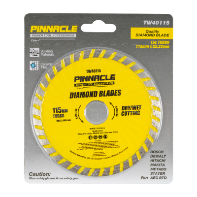 (image for) Diamond Blade Turbo Wave 115mm X 22.22 Pinnacle
