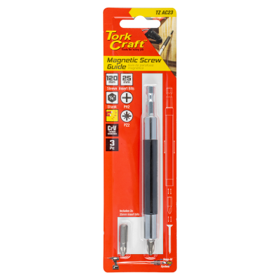 (image for) Screw Guide Magnetic 1/4'm X 1/4'f 120mm Bit Extention