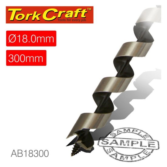 Tork Craft Auger Bit 18 X 300mm Pouched - Click Image to Close