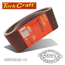 Tork Craft Sanding Belt 60x400mm 40grit 10/Pack (For Triton Palm Sander)