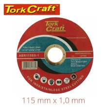 Tork Craft Cutting Disc Stainless Steel 115 X 1.0 X 22.22 Mm
