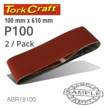 Tork Craft Sanding Belt 100x610mm 100grit 2/Pack