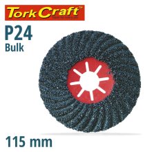 Tork Craft Vulcanized Fibre Disc 115mm 24 Grit Bulk