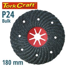 Tork Craft Vulcanized Fibre Disc 180mm 24 Grit Bulk