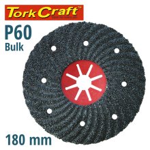 Tork Craft Vulcanized Fibre Disc 180mm 60 Grit Bulk