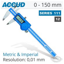 Accud Digital Caliper 0-150mm/0-6"