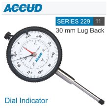 Accud Dial Indicator Flat Back 30mm