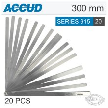 Accud Long Feeler Gauge Length 300mm 0.05-1.00mm
