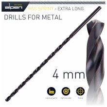 Alpen HSS Super Drill Bit 4mm 175 X 120